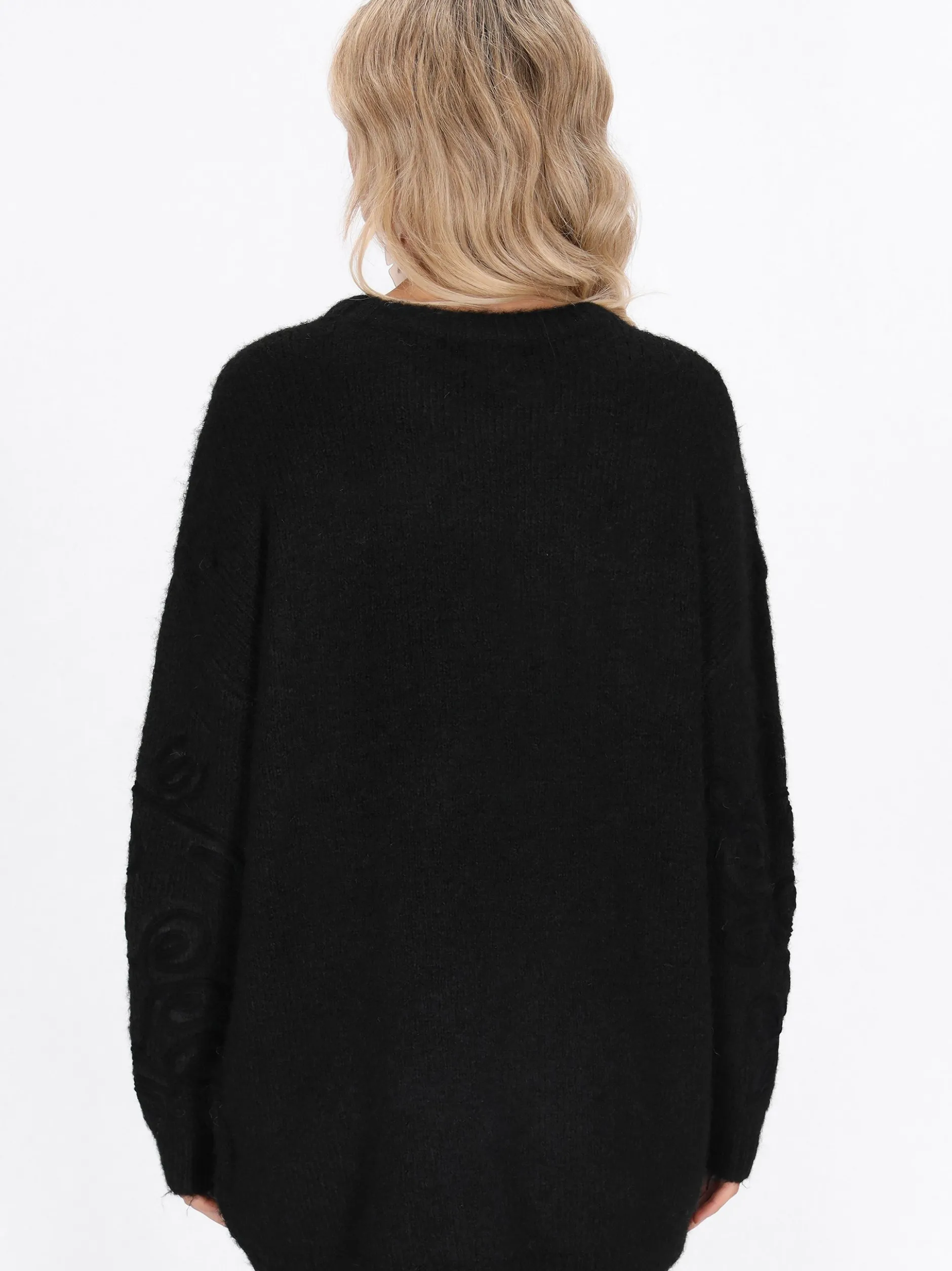 Usha Damen Pullover in schwarz - Ausschnitt: Rundhals