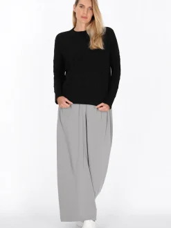 Usha Damen Pullover in schwarz - Ausschnitt: Rundhals