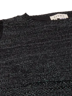 Usha Damen Pullover in schwarz - Ausschnitt: Rundhals