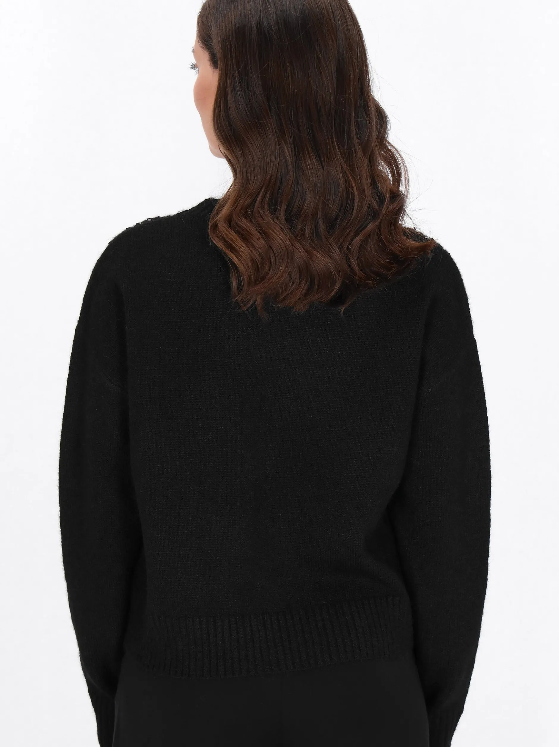 Usha Damen Pullover in schwarz - Ausschnitt: Rundhals