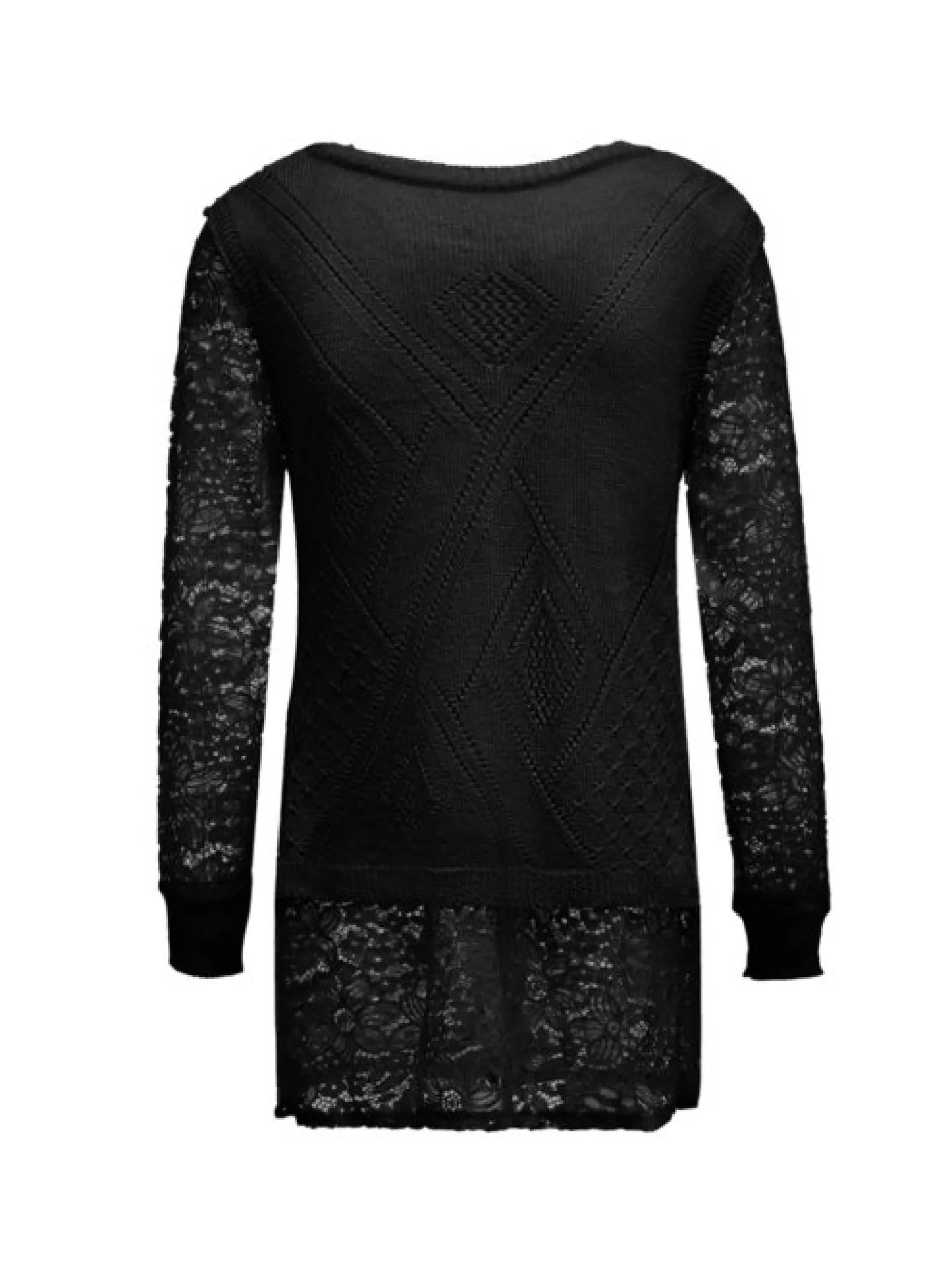 Usha Damen Pullover in schwarz - Ausschnitt: Rundhals