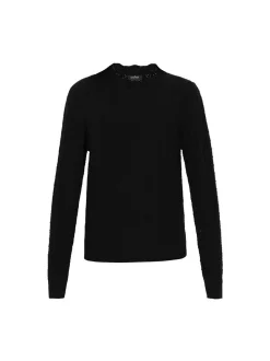 Usha Damen Pullover in schwarz - Ausschnitt: Rundhals