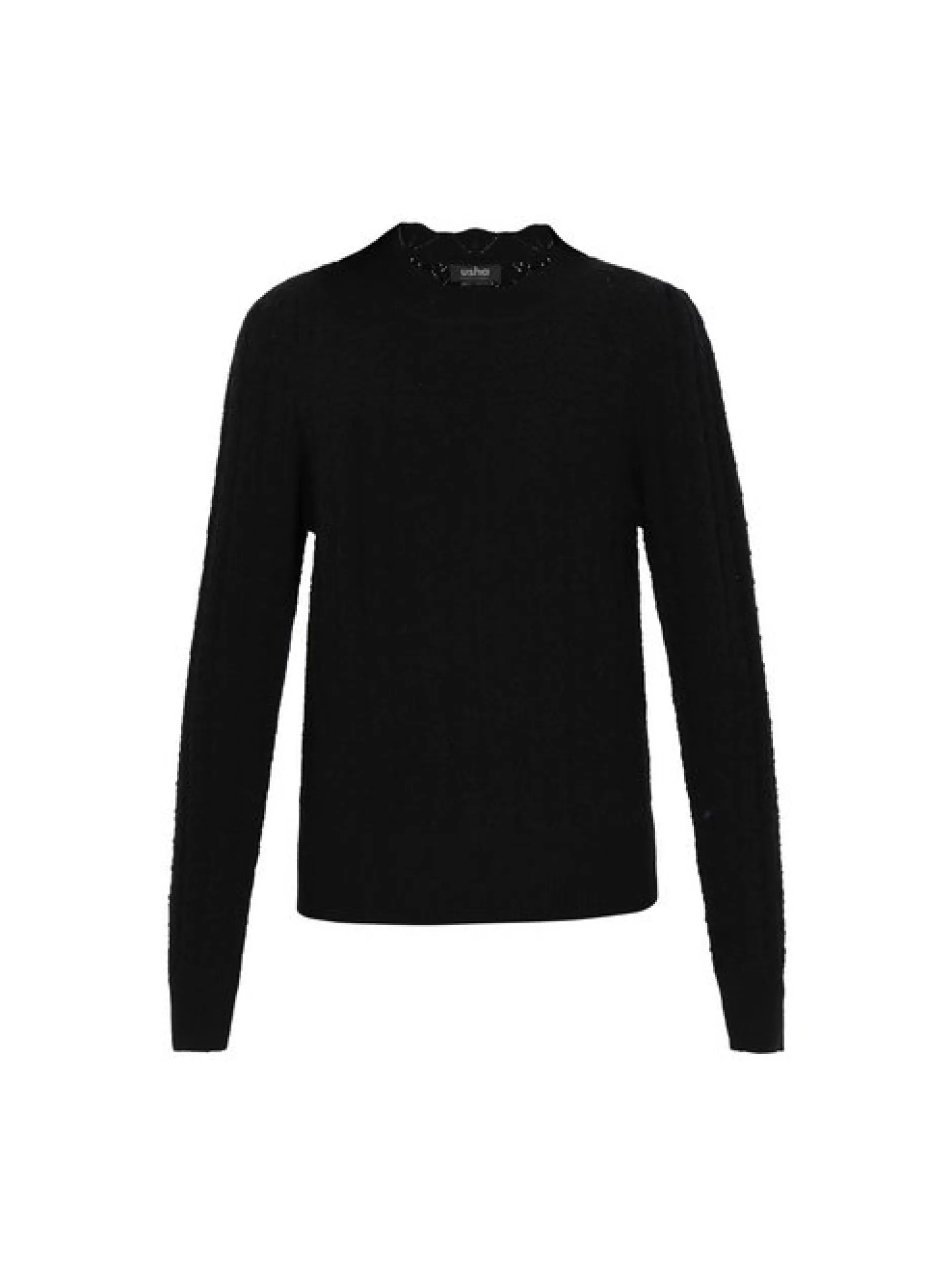 Usha Damen Pullover in schwarz - Ausschnitt: Rundhals