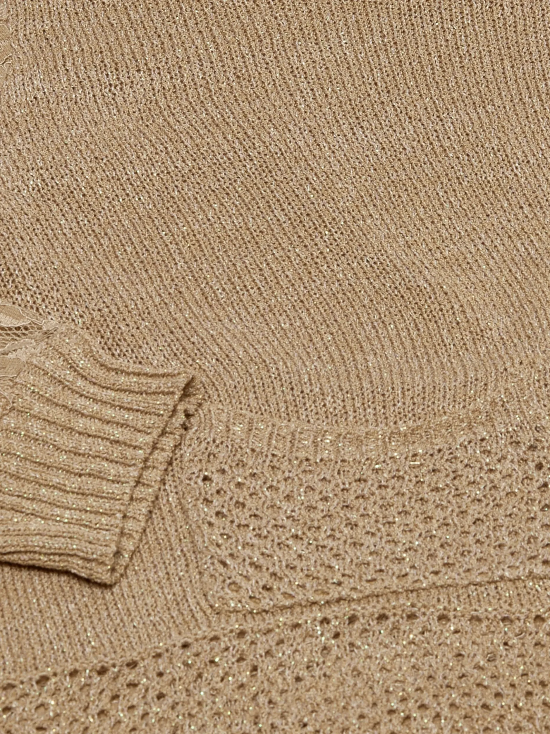 Usha Damen Pullover in taupe - Ausschnitt: Rundhals