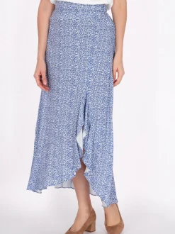 Usha Damen Rock in blau
