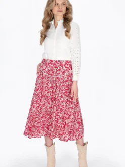 Usha Damen Rock in rosa