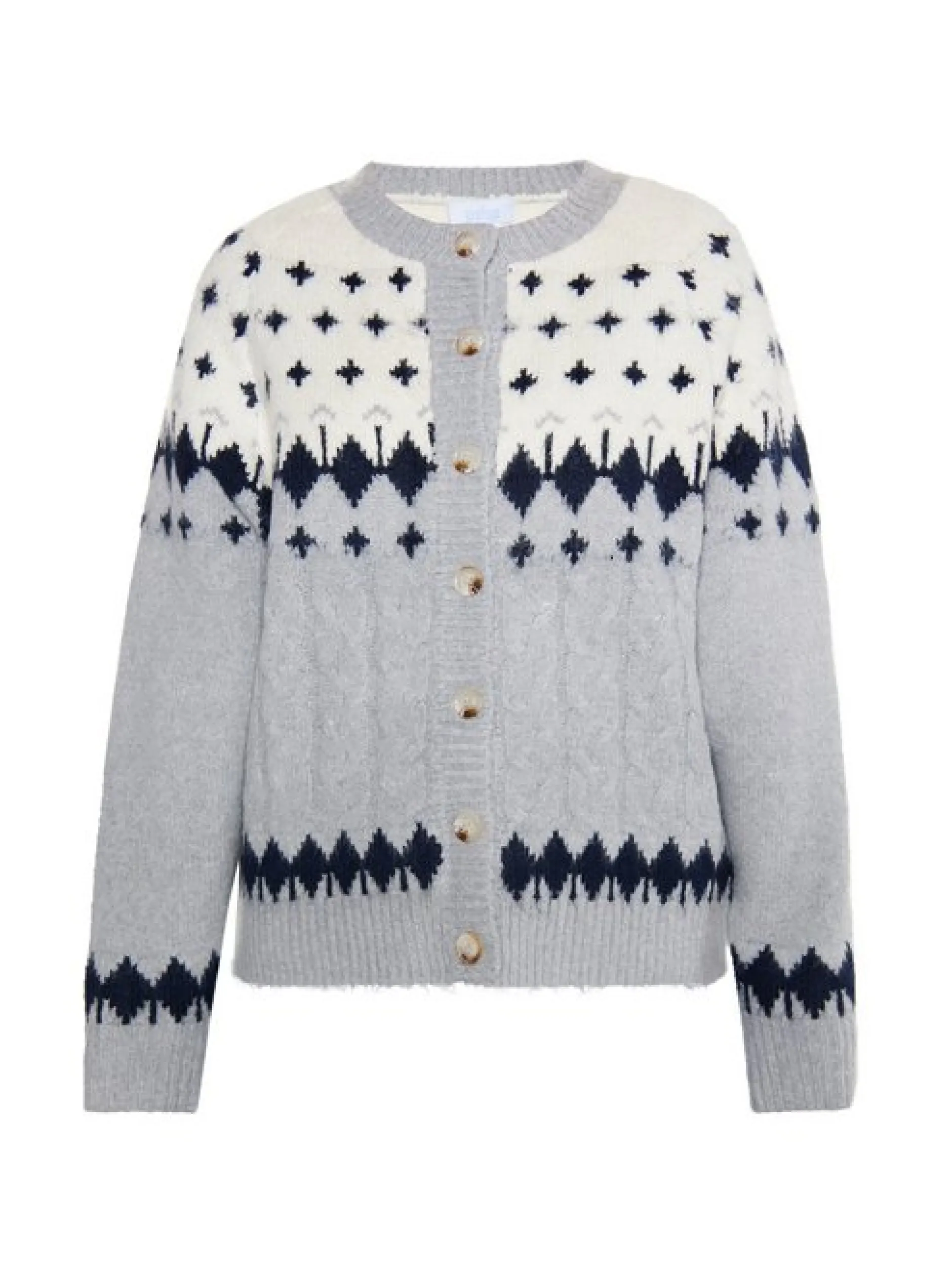 Usha Damen Strickcardigan in mehrfarbig