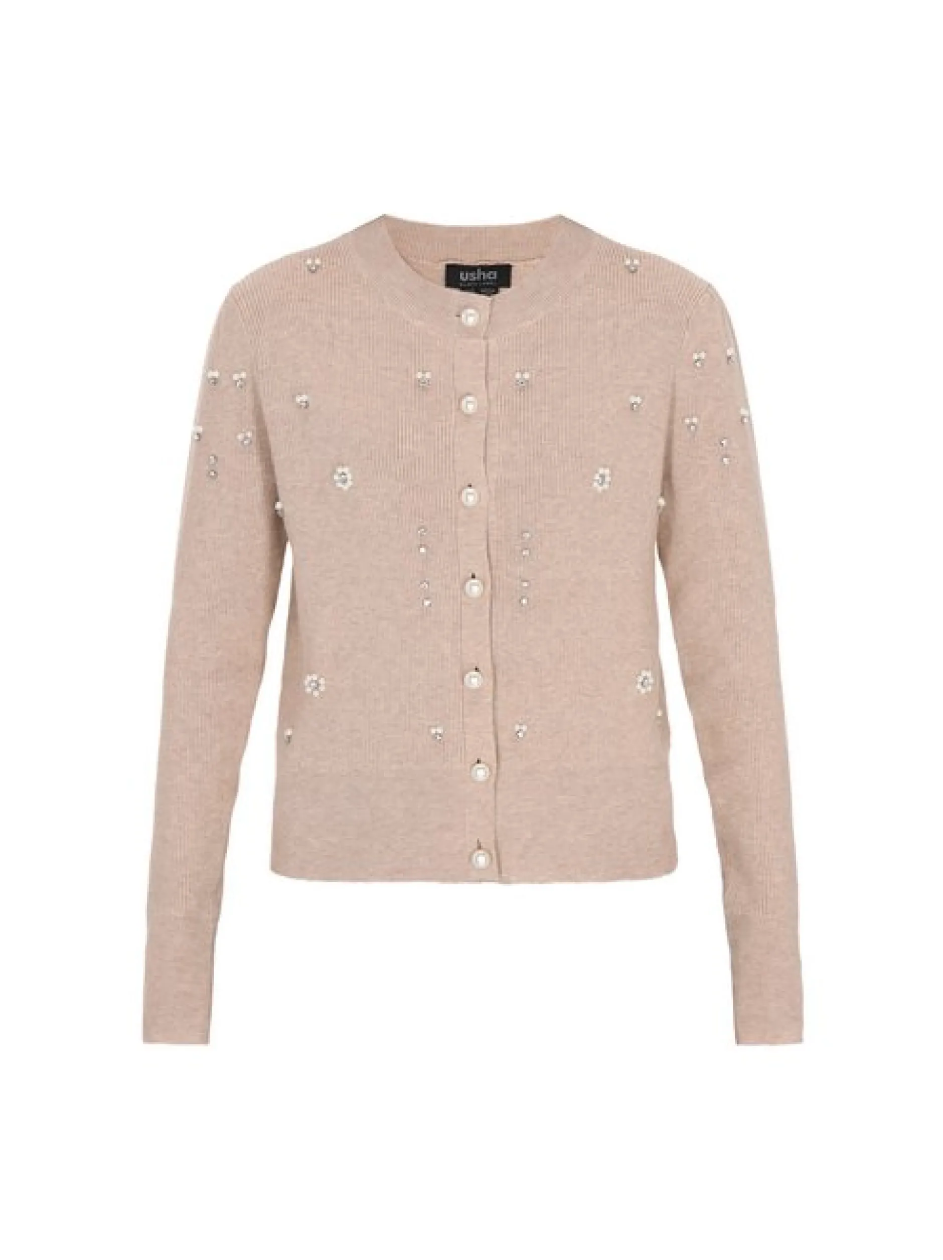 Usha Damen Strickjacke in beige