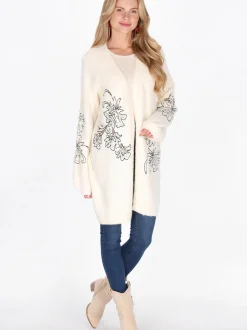Usha Damen Strickjacke in beige