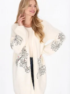 Usha Damen Strickjacke in beige
