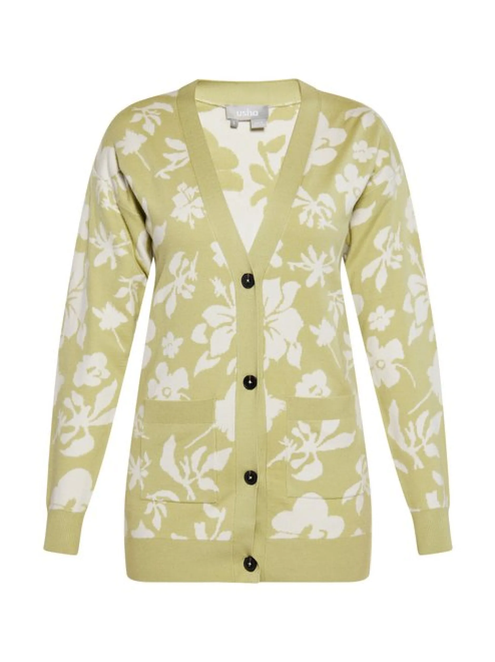 Usha Damen Strickjacke in grün