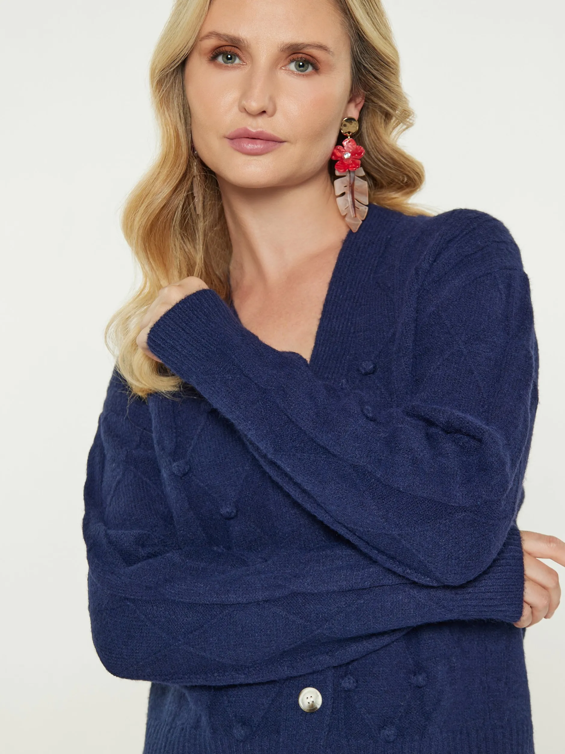 Usha Damen Strickjacke in marine
