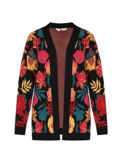 Usha Damen Strickjacke in mehrfarbig