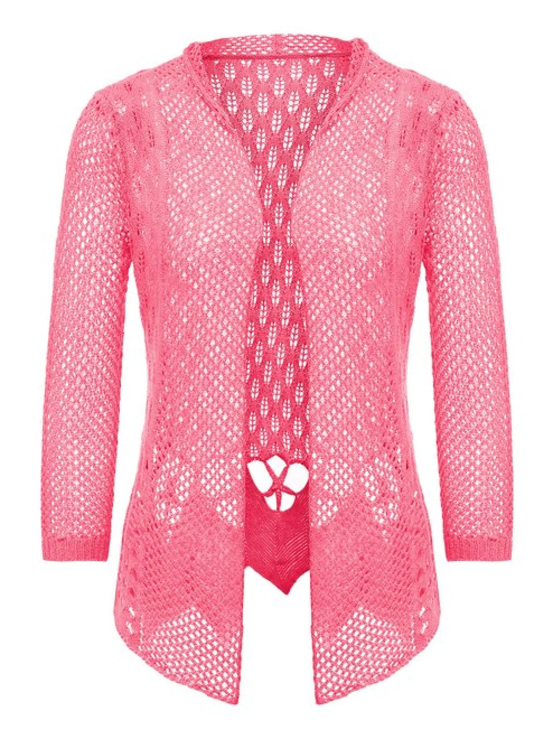 Usha Damen Strickjacke in pink