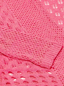 Usha Damen Strickjacke in pink