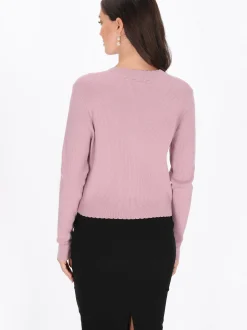 Usha Damen Strickjacke in rosa