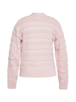 Usha Damen Strickjacke in rosa