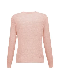 Usha Damen Strickjacke in rosa