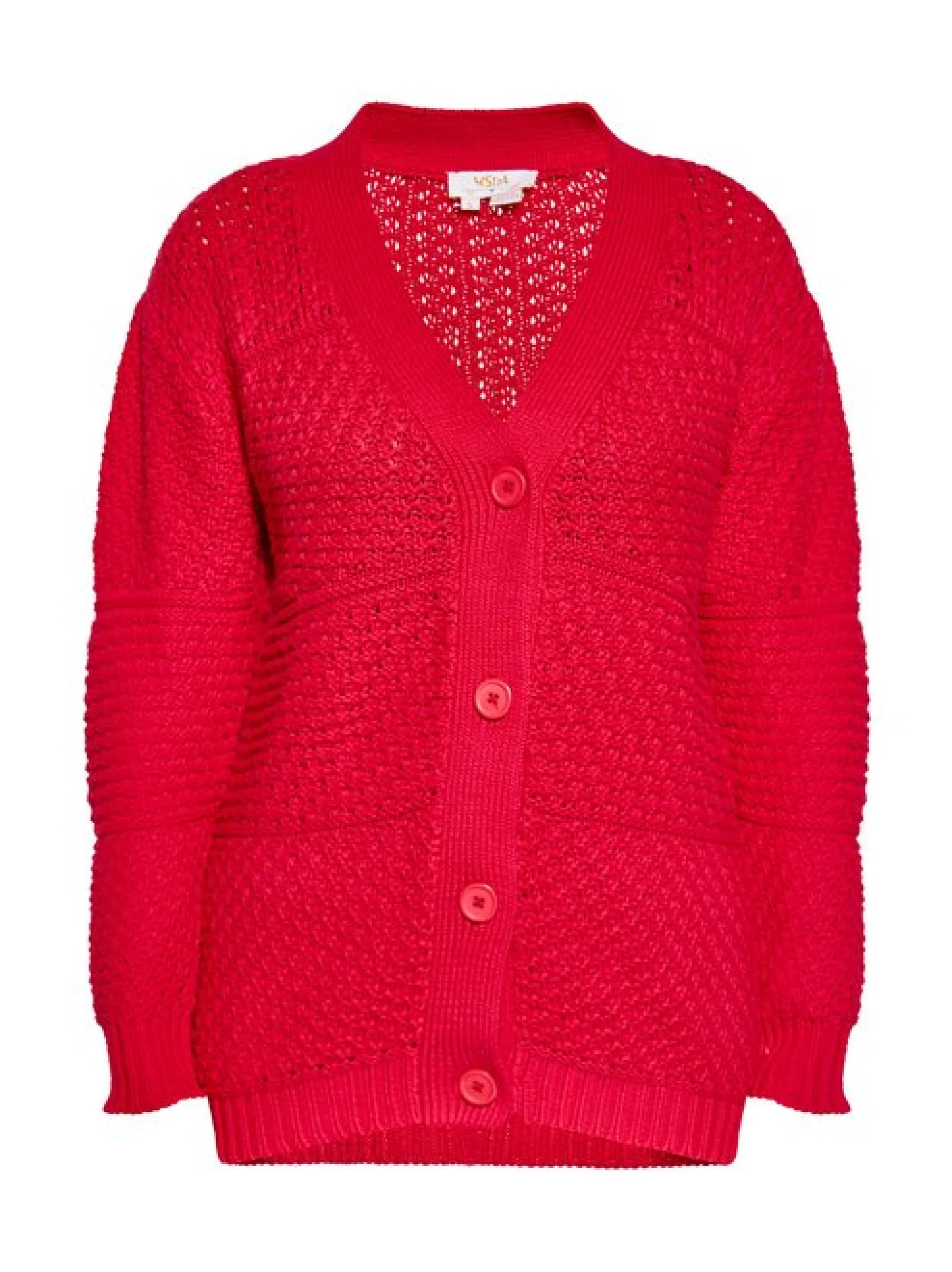 Usha Damen Strickjacke in rot
