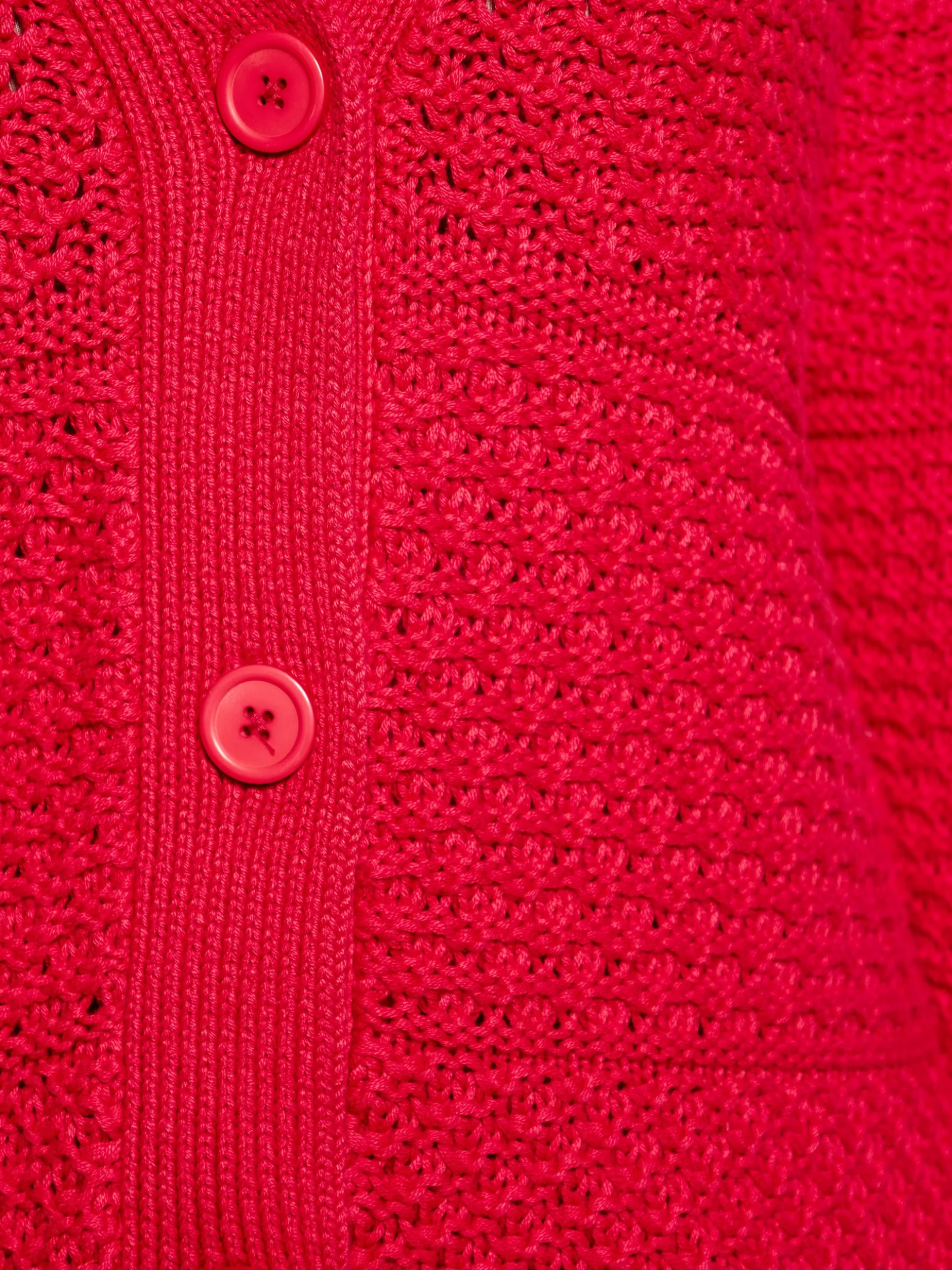 Usha Damen Strickjacke in rot