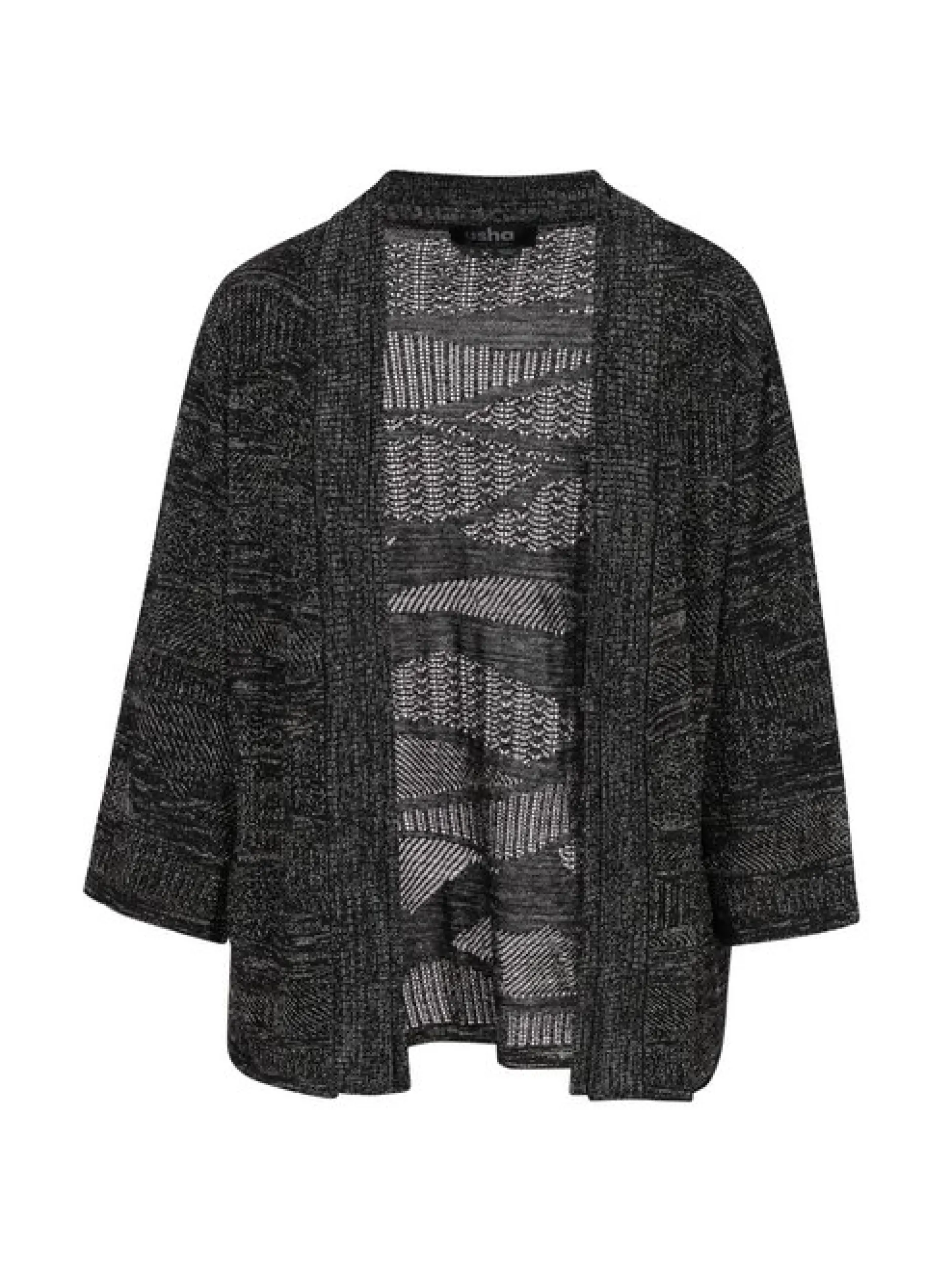 Usha Damen Strickjacke in schwarz