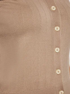 Usha Damen Strickjacke in taupe