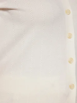 Usha Damen Strickjacke in weiß