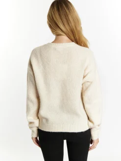 Usha Damen Strickpullover in beige