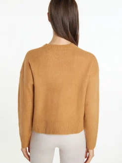Usha Damen Strickpullover in camel
