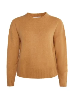 Usha Damen Strickpullover in camel