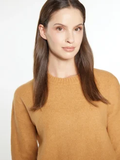 Usha Damen Strickpullover in camel