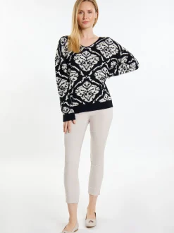 Usha Damen Strickpullover in mehrfarbig