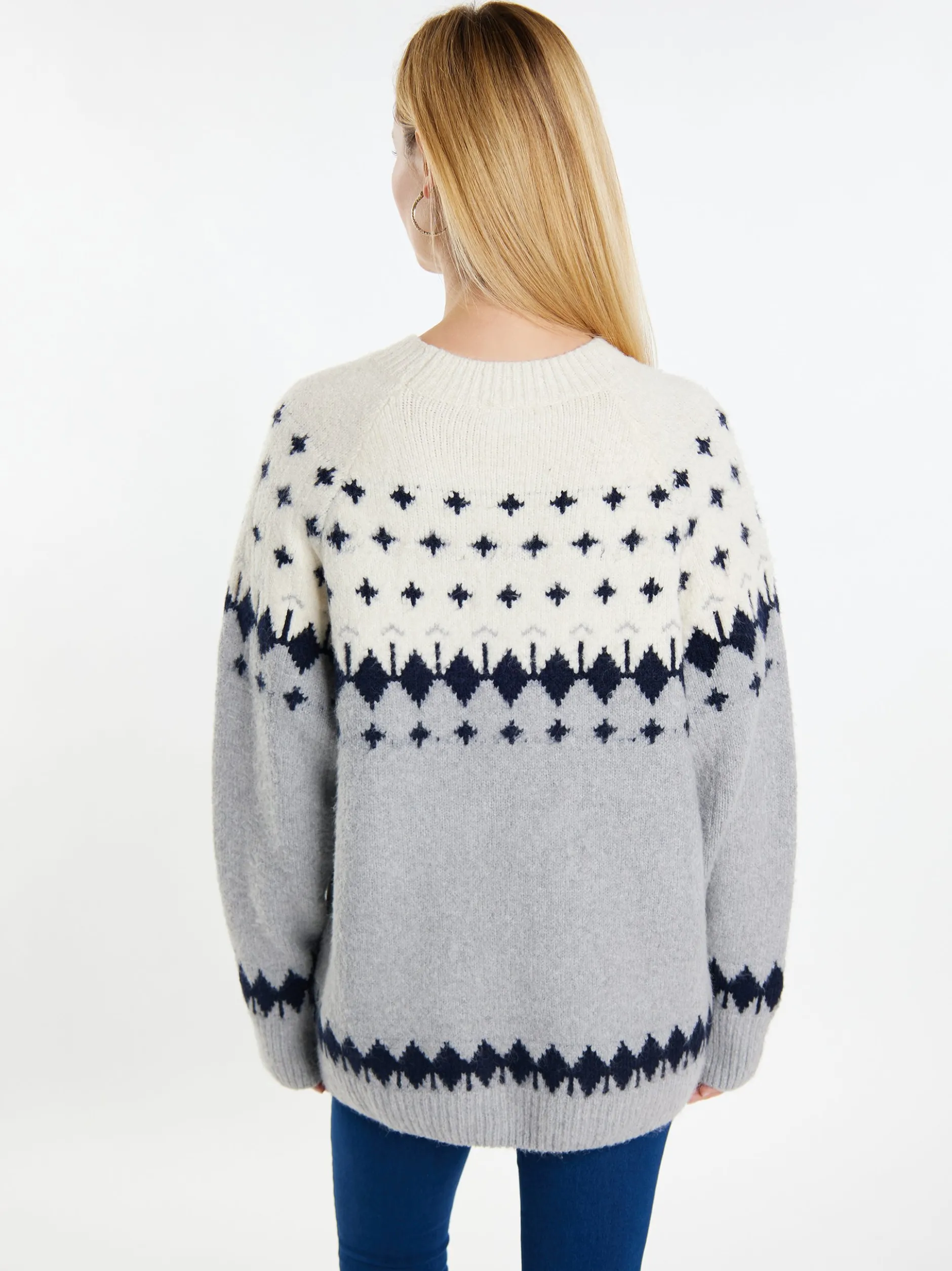Usha Damen Strickpullover in mehrfarbig