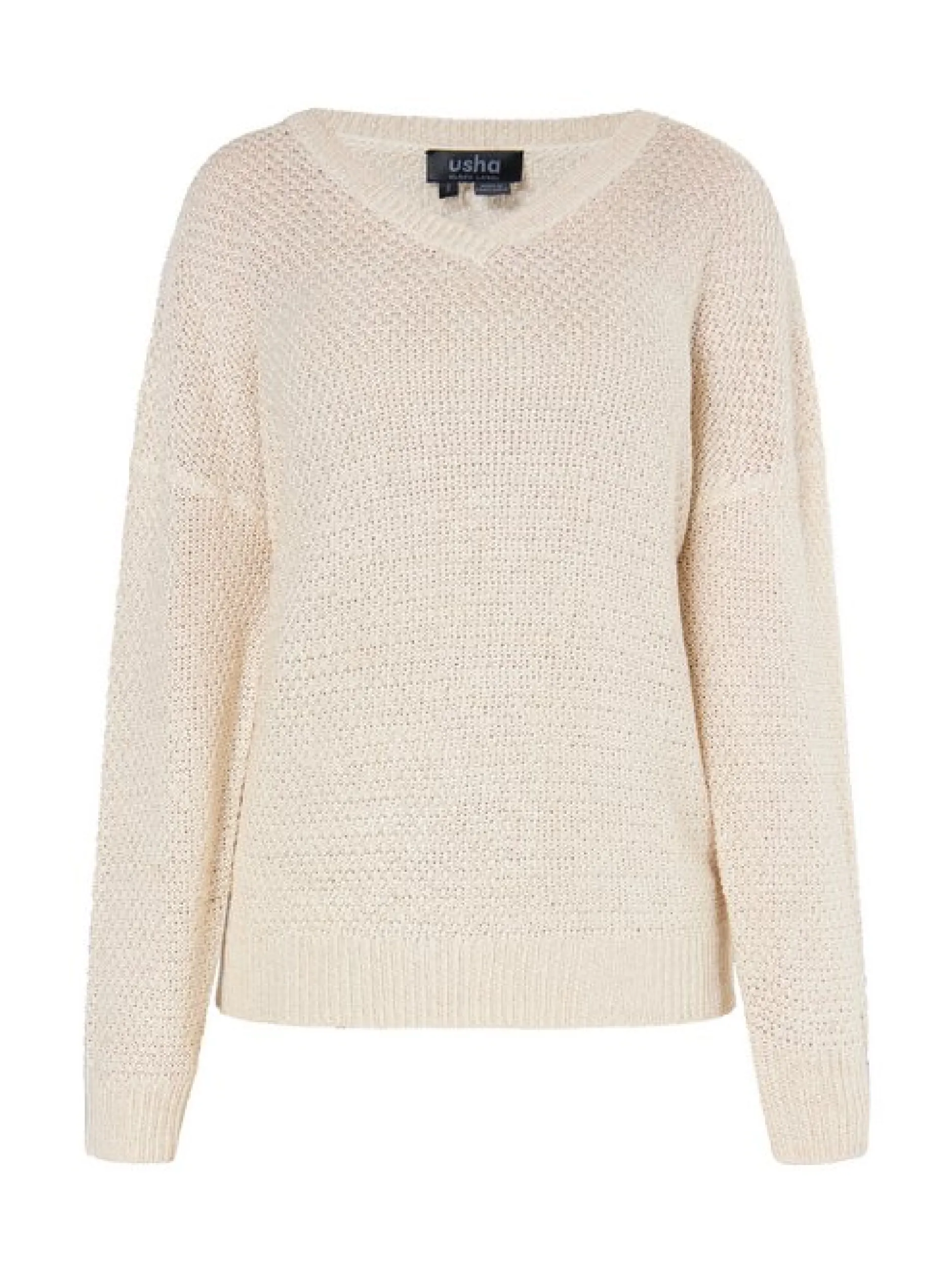 Usha Damen Strickpullover in taupe