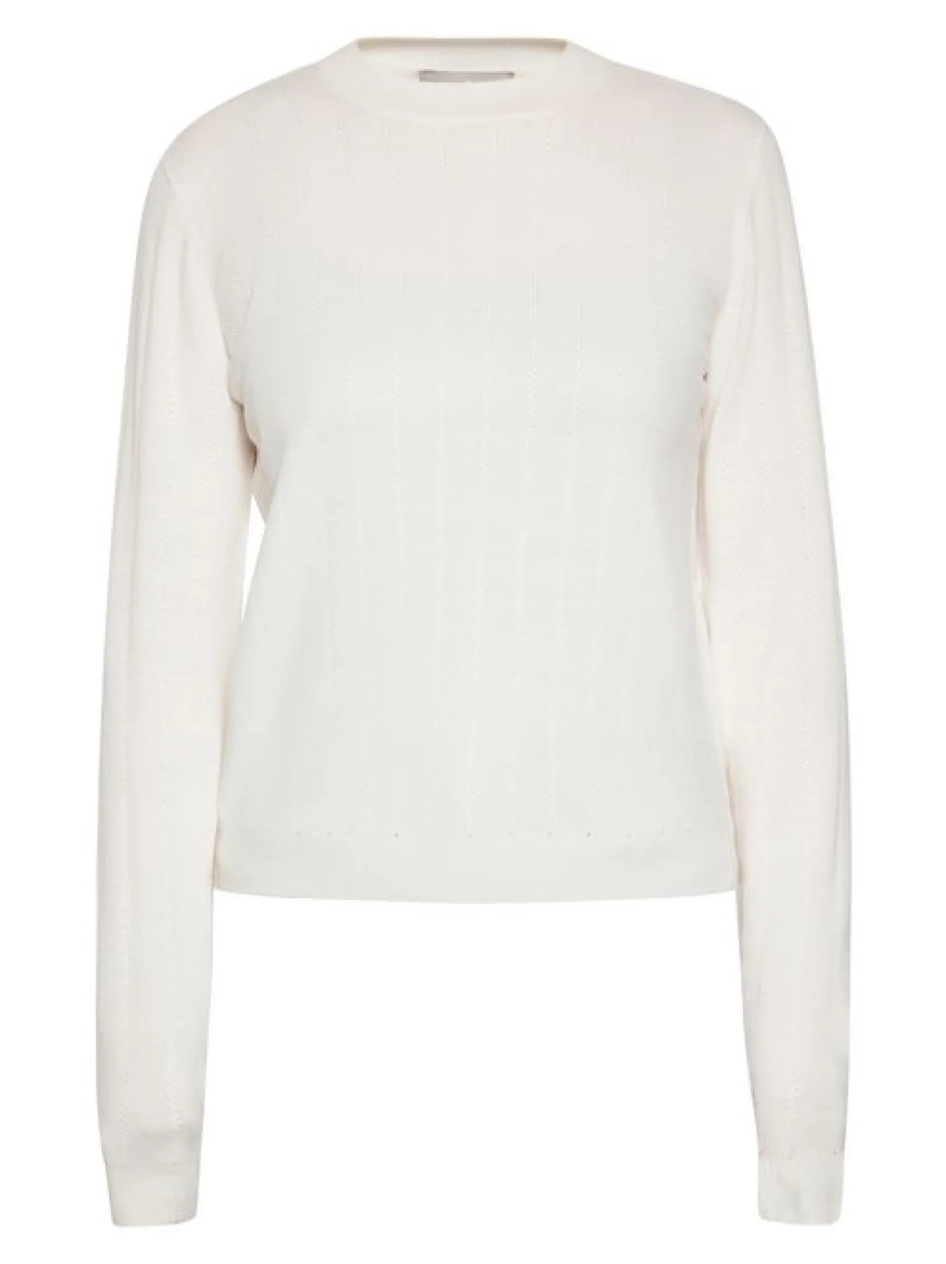 Usha Damen Strickpullover in weiß - Ausschnitt: Rundhals