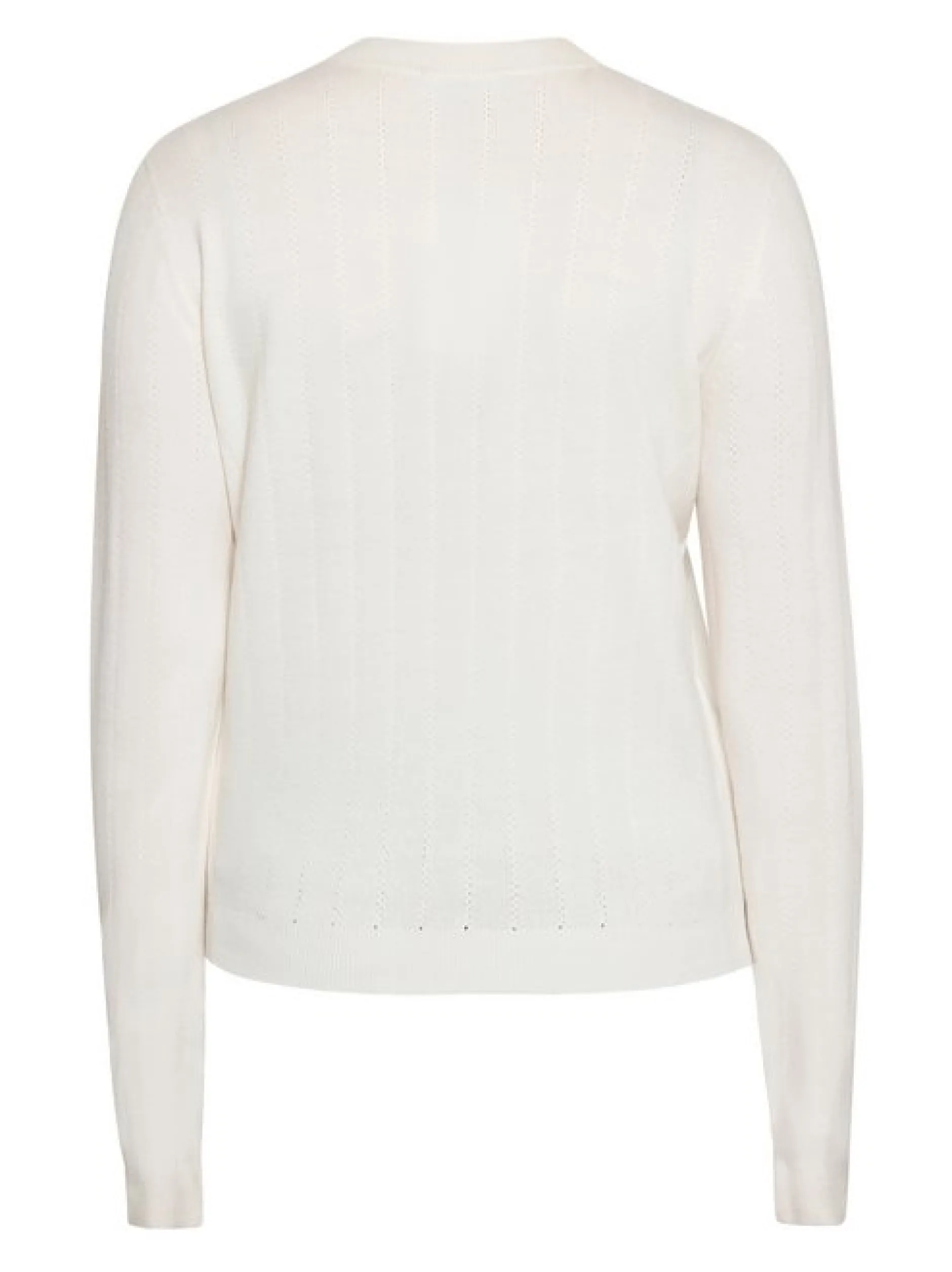 Usha Damen Strickpullover in weiß - Ausschnitt: Rundhals