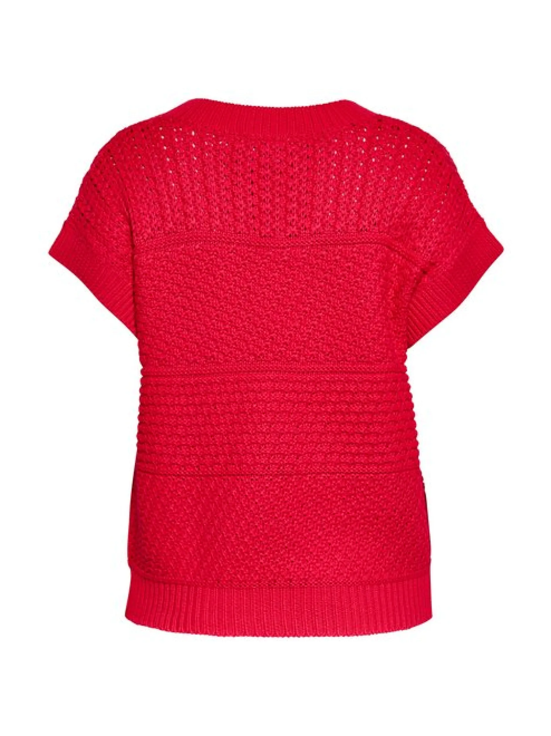 Usha Damen strickpullunder in rot