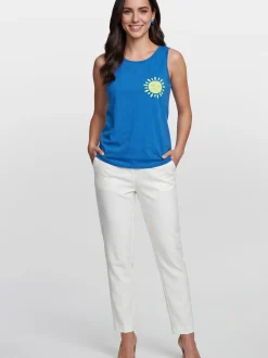 Usha Damen Top in blau