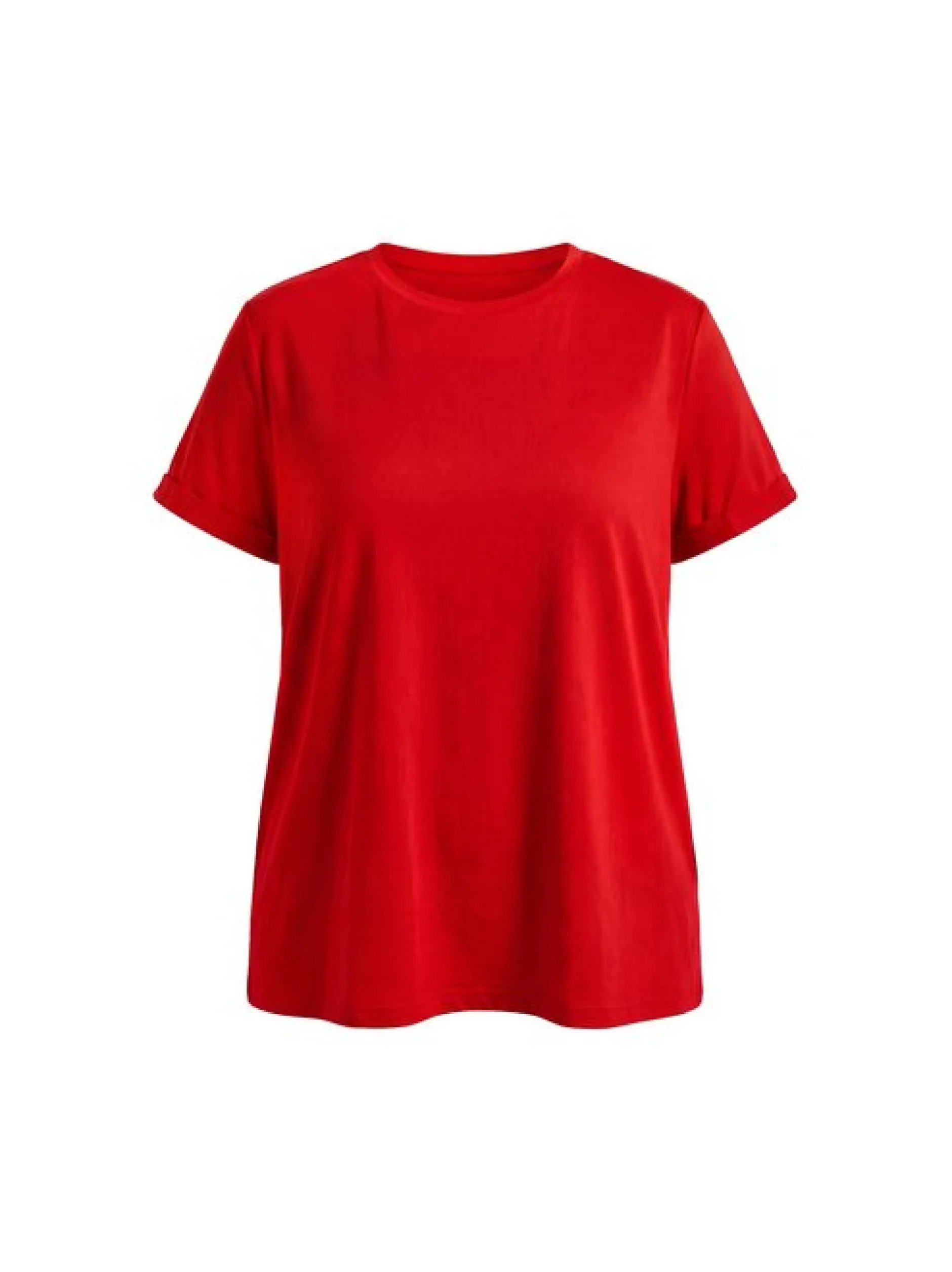 Usha Damen T-Shirt in rot - Ausschnitt: Rundhals