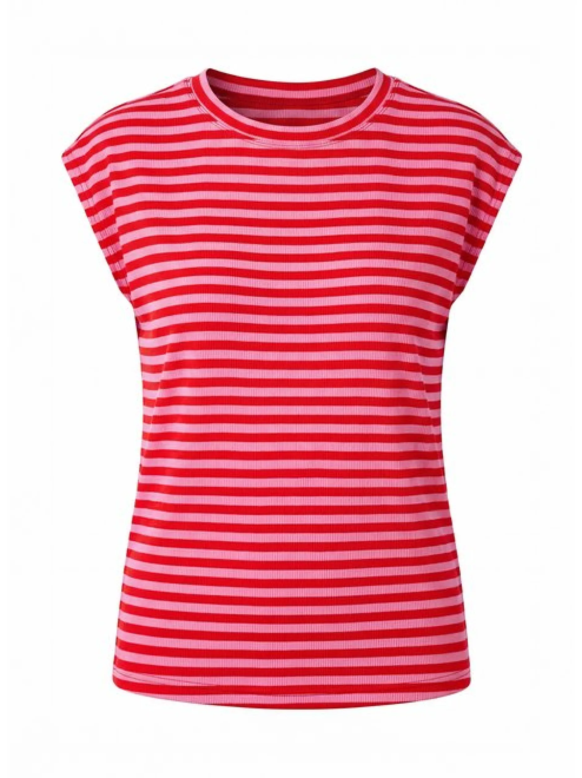 Usha Damen T-Shirt in rot - Ausschnitt: Rundhals