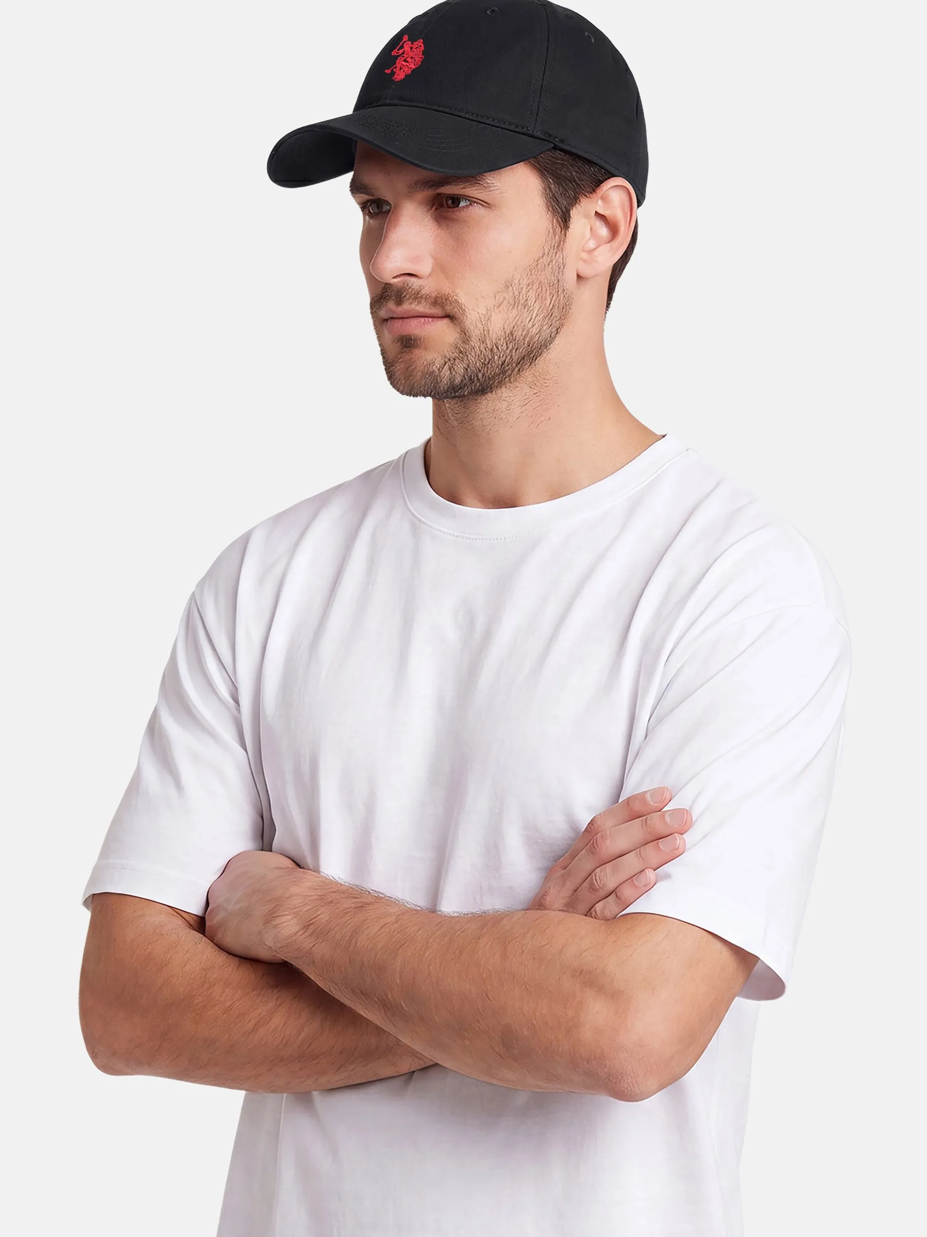 U.S. Polo Assn. Herren Cap - USHenryy in schwarz