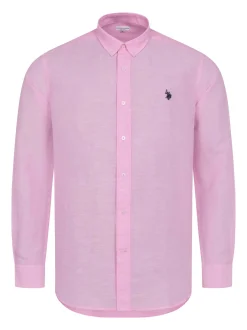 U.S. Polo Assn. Herren Hemd - USBlaake in pink