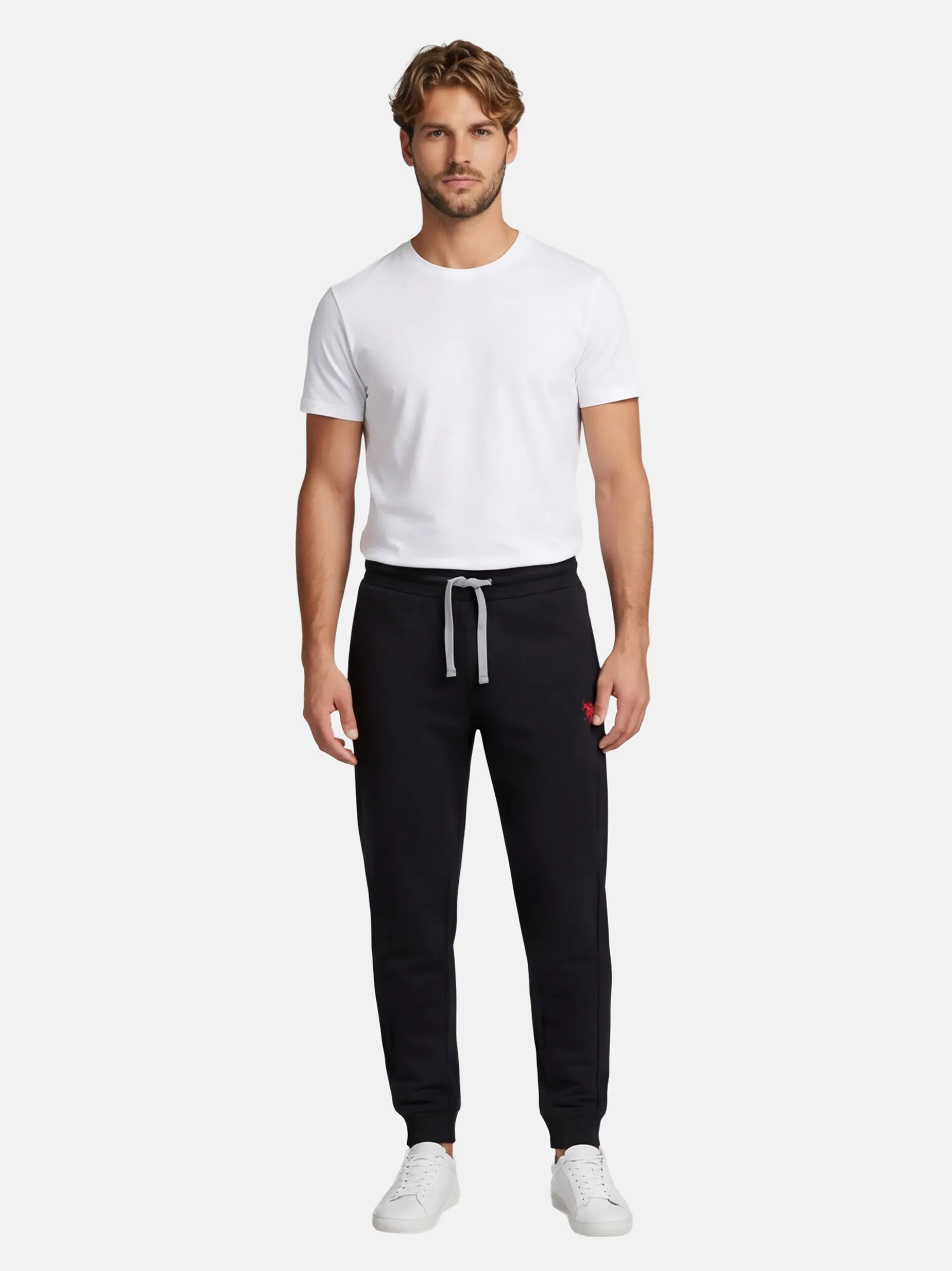 U.S. Polo Assn. Herren Jogginghose - USNaate in schwarz