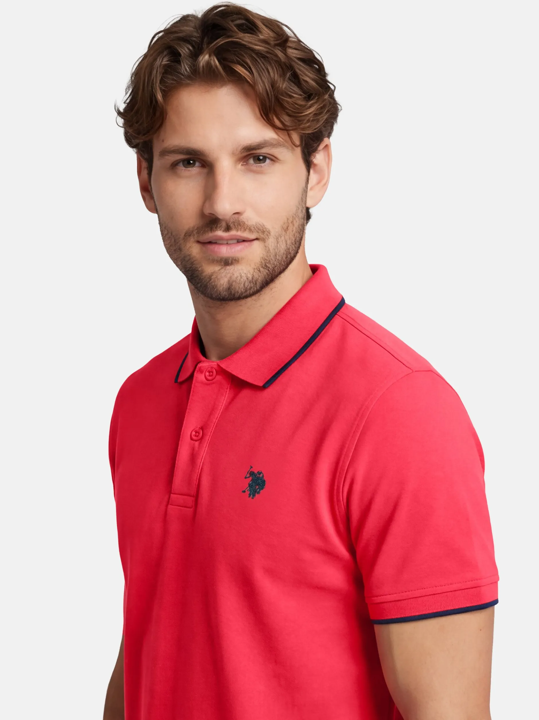 U.S. Polo Assn. Herren Poloshirts - USKayle in rot