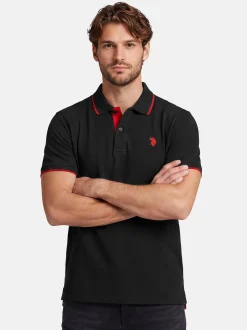 U.S. Polo Assn. Herren Poloshirts - USKayle in schwarz
