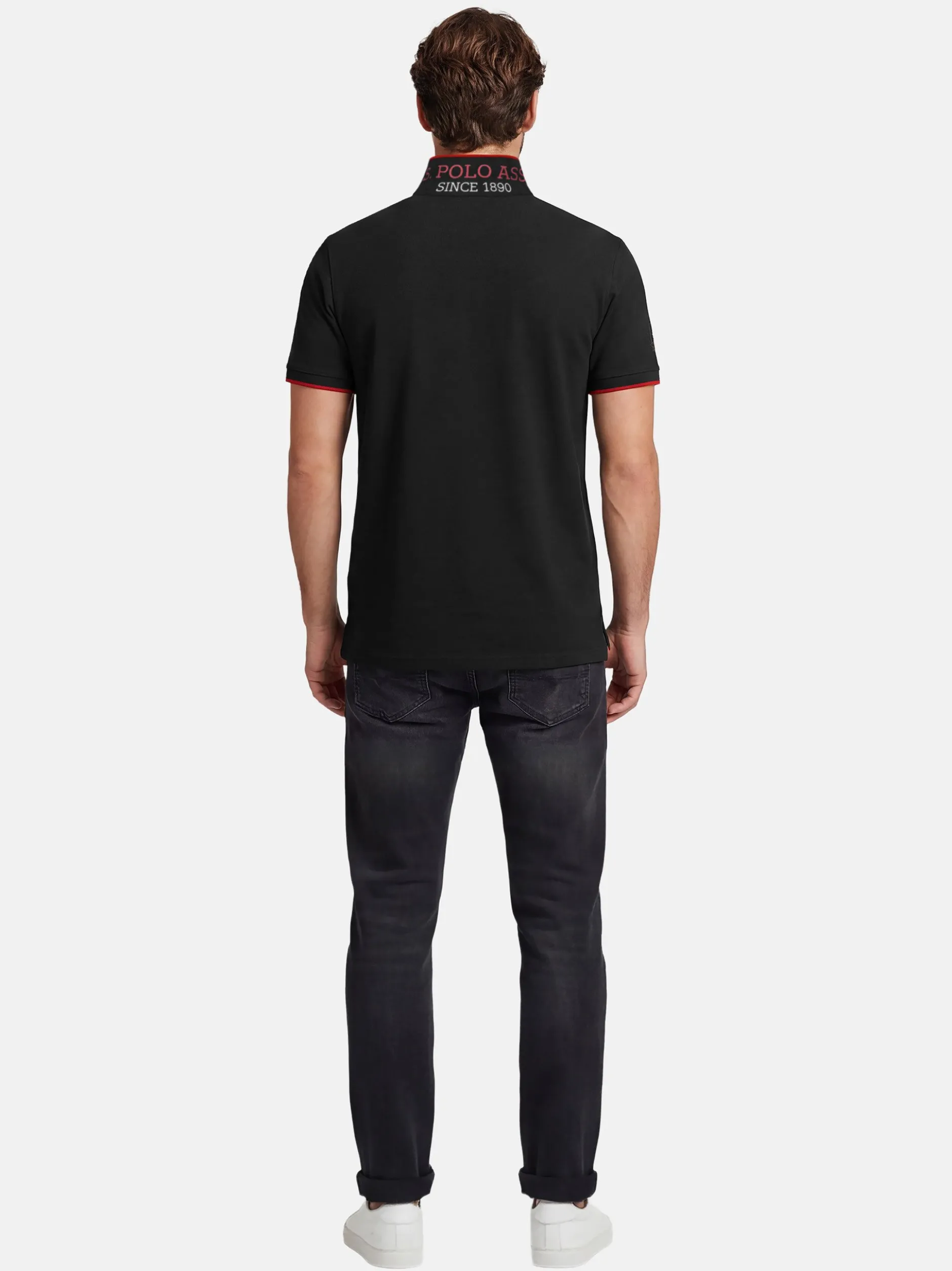 U.S. Polo Assn. Herren Poloshirts - USKayle in schwarz