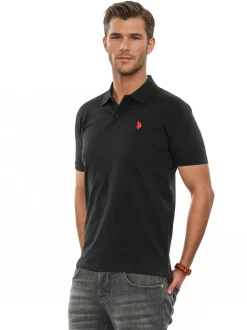 U.S. Polo Assn. Herren Poloshirt - USNeho in schwarz