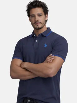 U.S. Polo Assn. Herren Poloshirt - USTristaan in blau