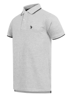 U.S. Polo Assn. Herren Poloshirt - USTristaan in grau