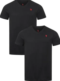 U.S. Polo Assn. Herren T-Shirt - USRiider in schwarz
